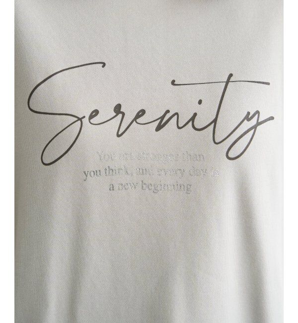 ikka「裏毛ロゴフォトスウェット」|パーカー|