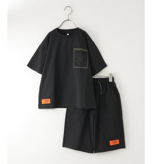 ikka kids「【セットアップ対応】冷感メッシュダブルポケ付きTシャツ（120~160cm）」|Tシャツ・カットソー|