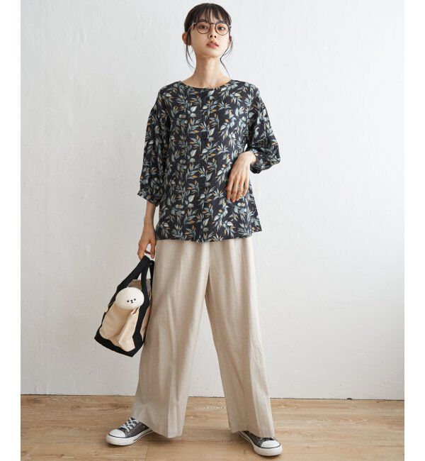 Lbc with Life「RN2WAYプリントブラウス」|シャツ・ブラウス|