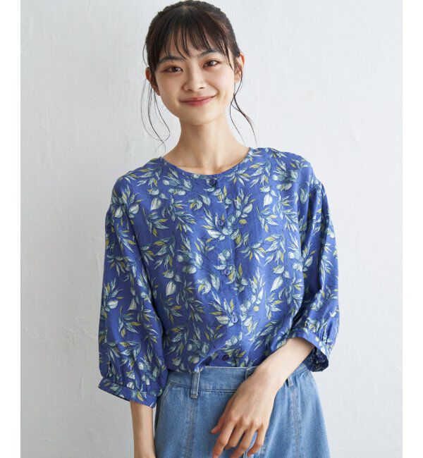 Lbc with Life「RN2WAYプリントブラウス」|シャツ・ブラウス|