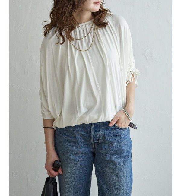 Lbc with Life「リボンシャーリングギャザープルオーバー」|その他|