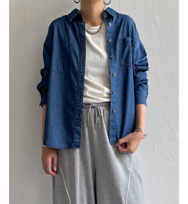 Lbc with Life「ライトオンスデニムシャツ」|シャツ・ブラウス|