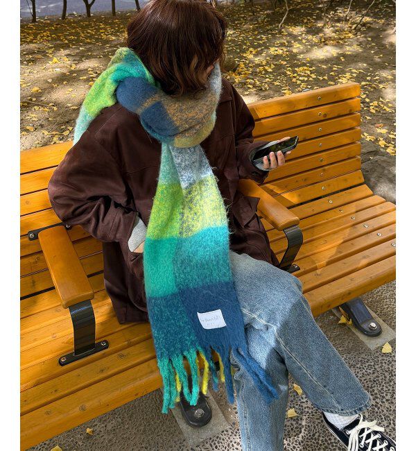 Lbc with Life「バルキーフリンジマフラー」|マフラー|