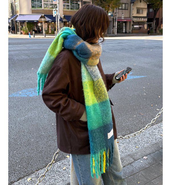 Lbc with Life「バルキーフリンジマフラー」|マフラー|