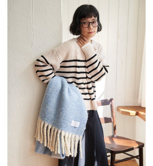 Lbc with Life「バルキーフリンジマフラー」|マフラー|