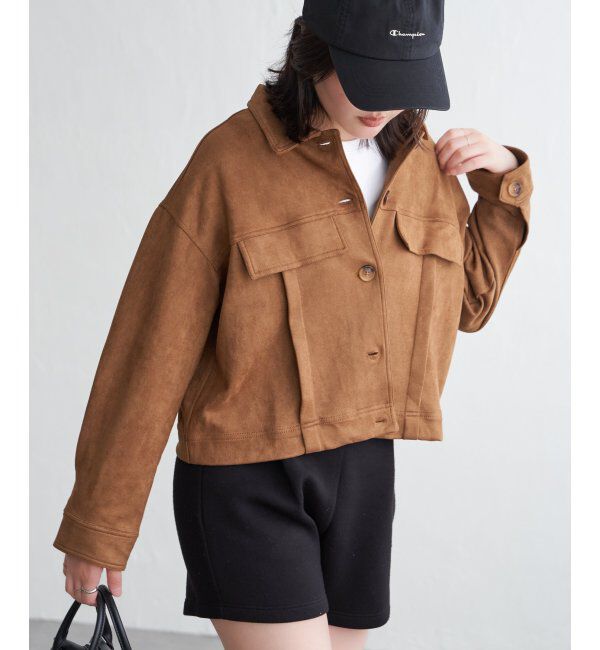 VENCE share style「カットスェードオーバーシャツ」|シャツ・ブラウス|