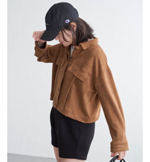 VENCE share style「カットスェードオーバーシャツ」|シャツ・ブラウス|