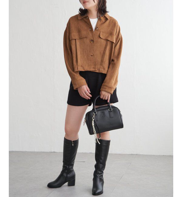 VENCE share style「カットスェードオーバーシャツ」|シャツ・ブラウス|