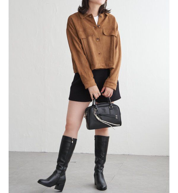 VENCE share style「カットスェードオーバーシャツ」|シャツ・ブラウス|