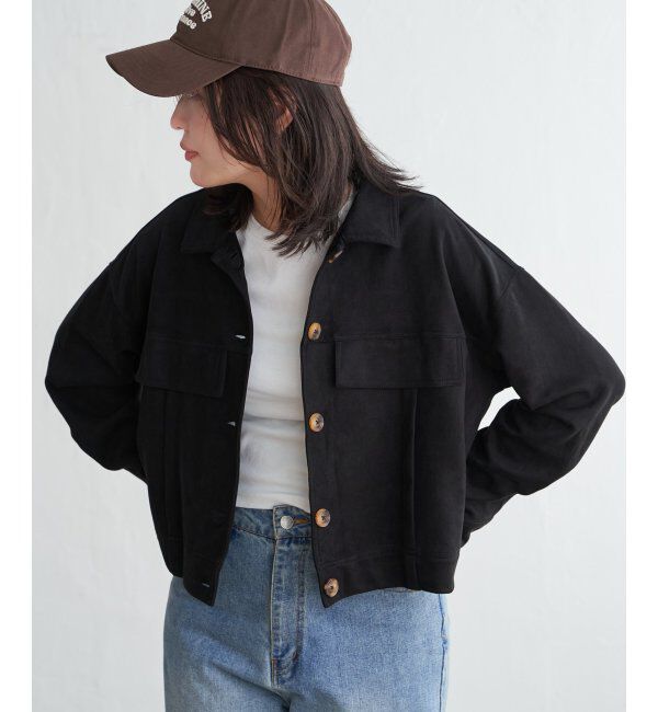 VENCE share style「カットスェードオーバーシャツ」|シャツ・ブラウス|