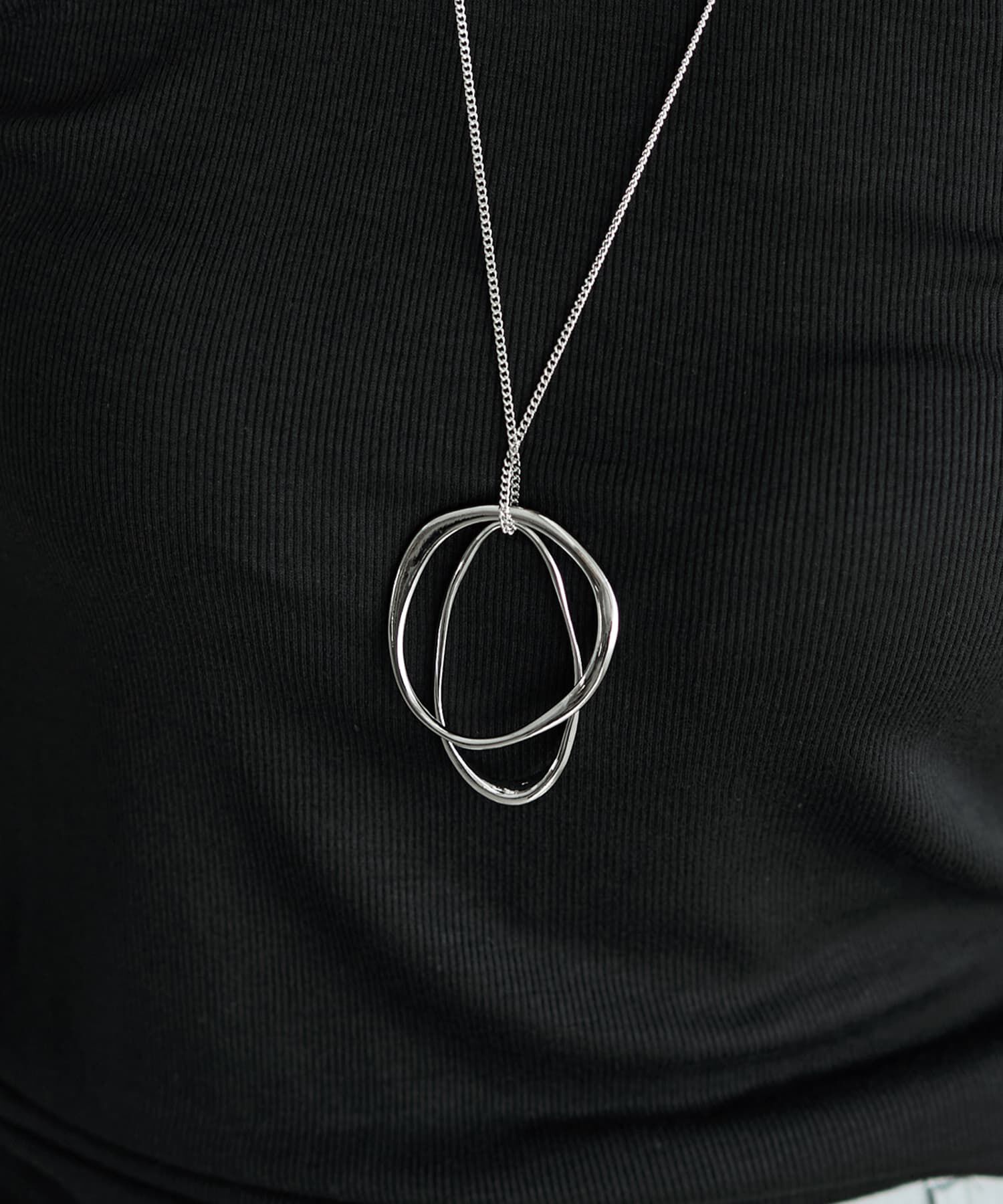 STYLE DELI「ダブルアートリングロングネックレス」|ネックレス|