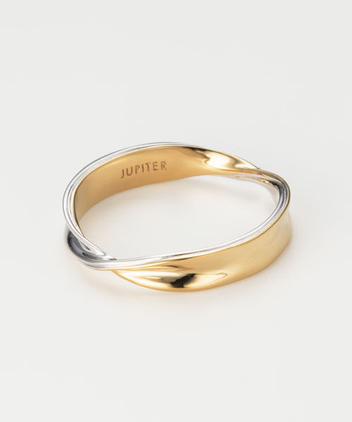 JUPITER「【SV925】リボンクロスリング/ペア/コンビカラー」|リング|
