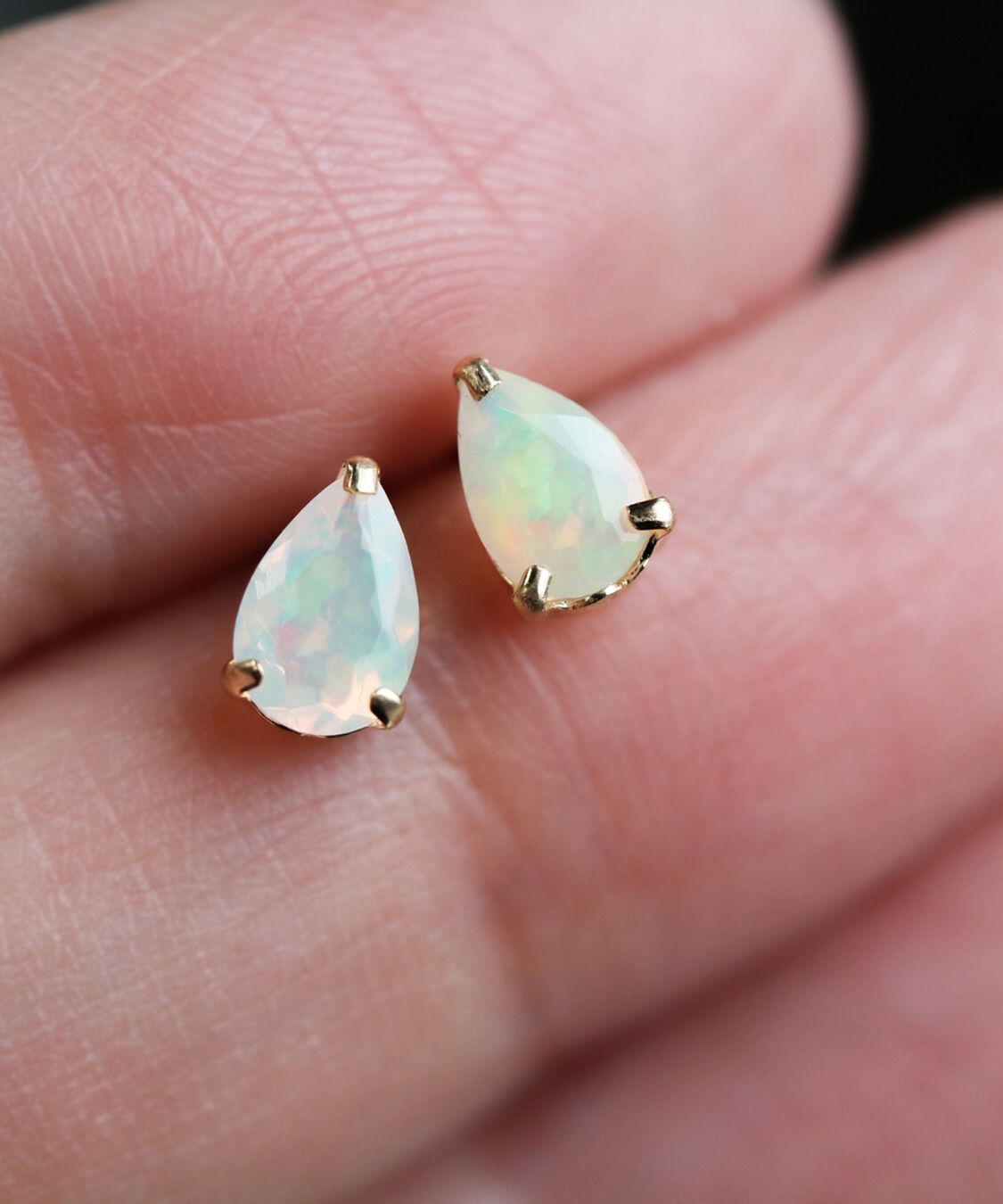  「オパール ピアス  | K18」|ピアス|