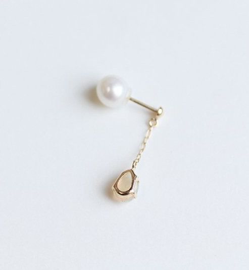  「オパール ピアス | K18 〈パールキャッチ〉」|ピアス|