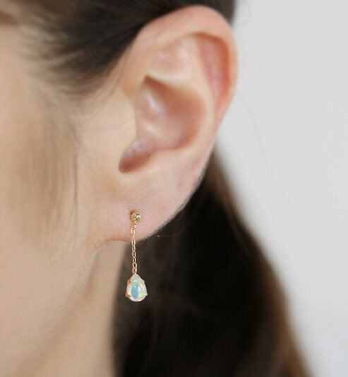  「オパール ピアス | K18 〈パールキャッチ〉」|ピアス|