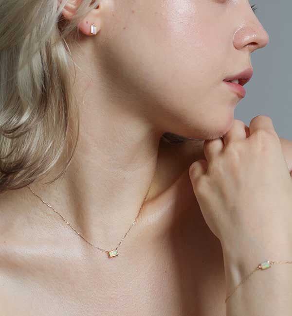  「オパール ブレスレット | K10YG」|ブレスレット・バングル|