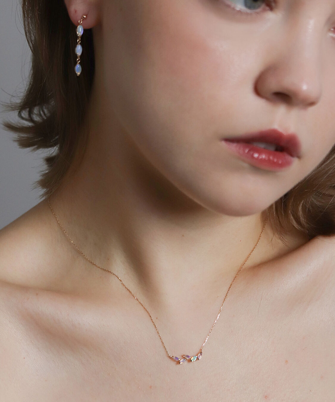  「オパール ネックレス | K10YG」|ネックレス|