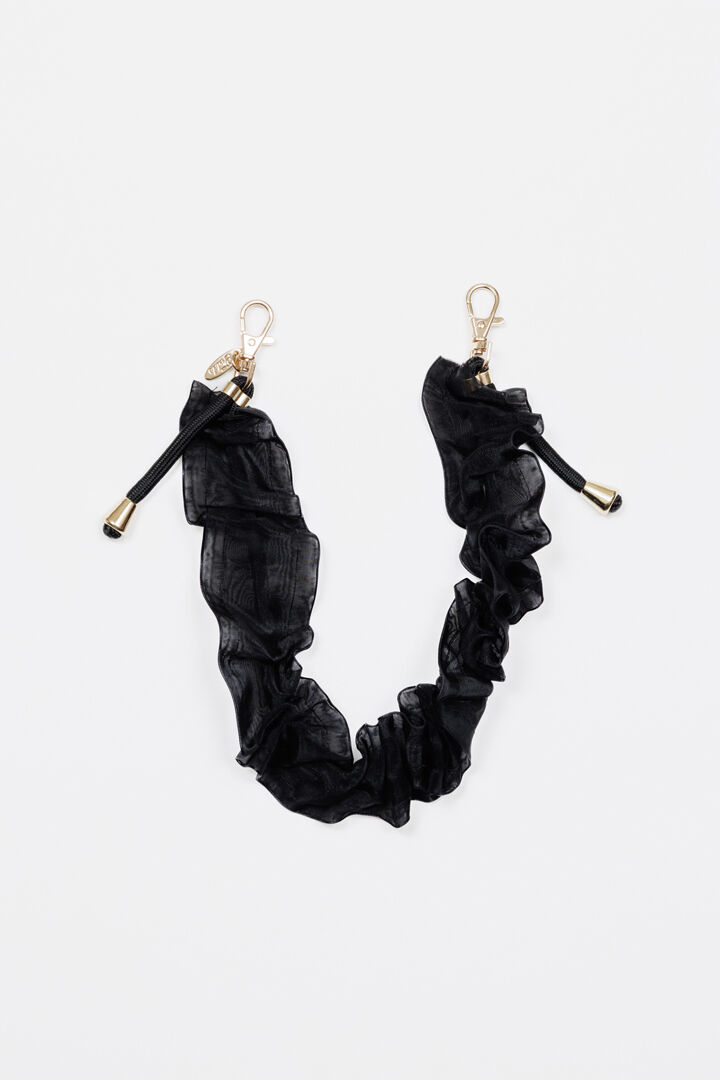  「FEDELE フリルオーガンジー ショートストラップ」|ストラップ|