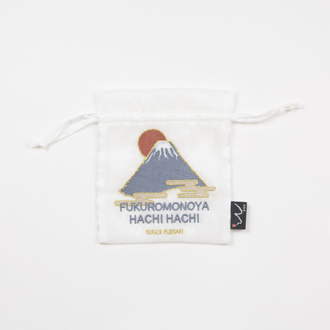  「八八 エコオーガンジー巾着S」|ポーチ|富士山