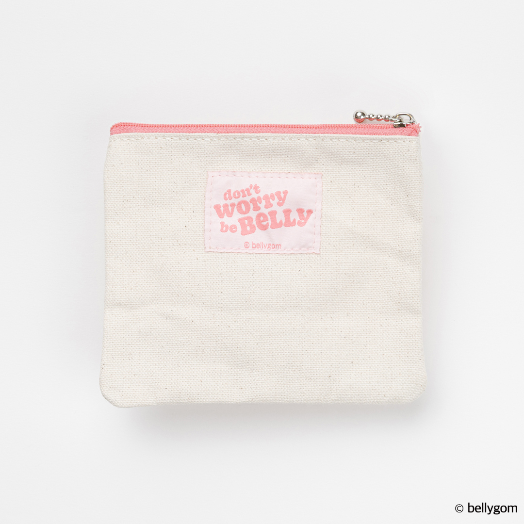 「BELLYGOM マスコット付きミニフラットポーチ」|ポーチ|