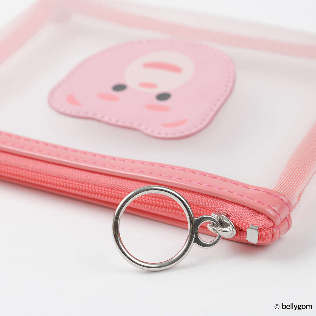  「BELLYGOM メッシュミニフラットポーチ」|ポーチ|