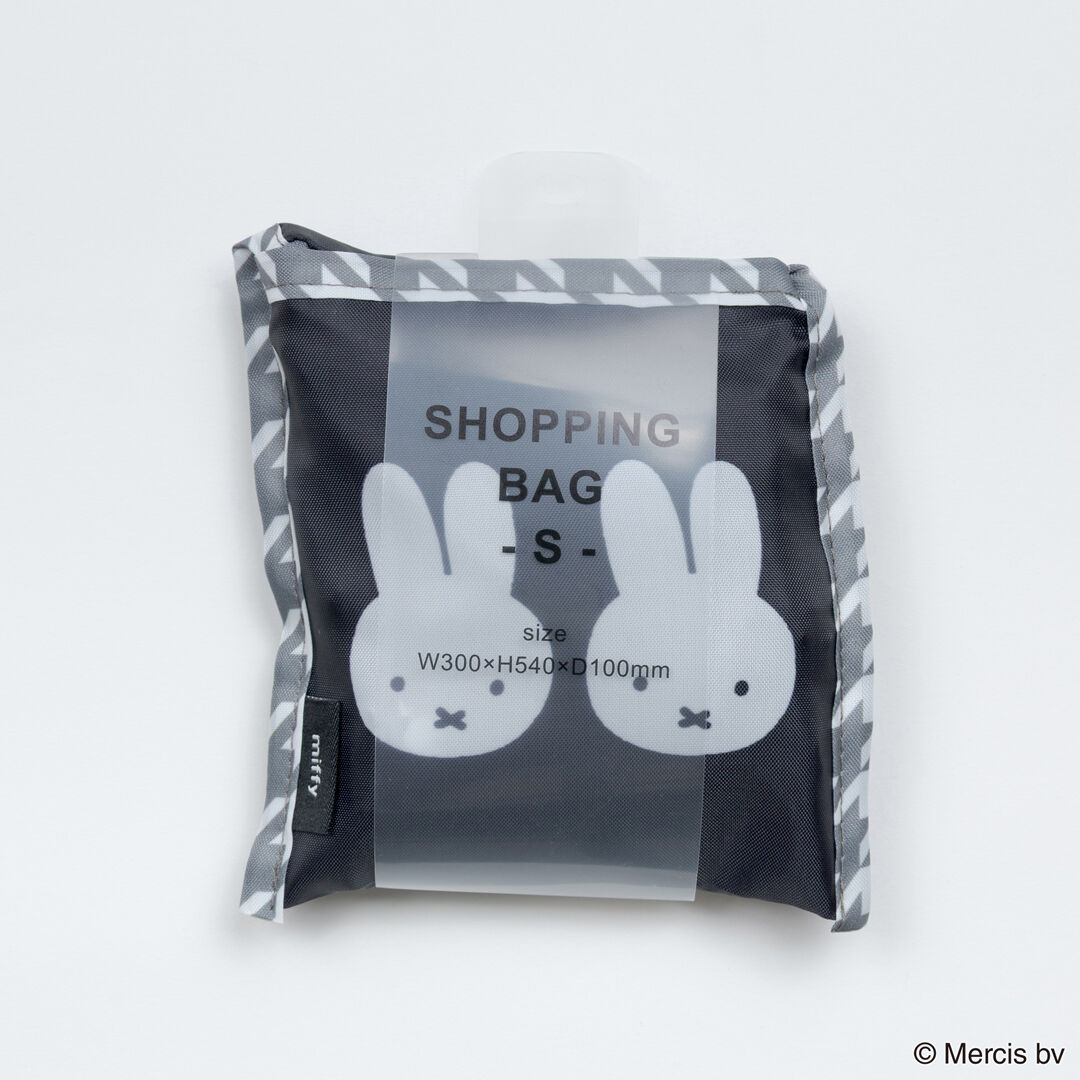  「MIFFY Chidori＆Monotone ショッピングバッグS」|エコバッグ|