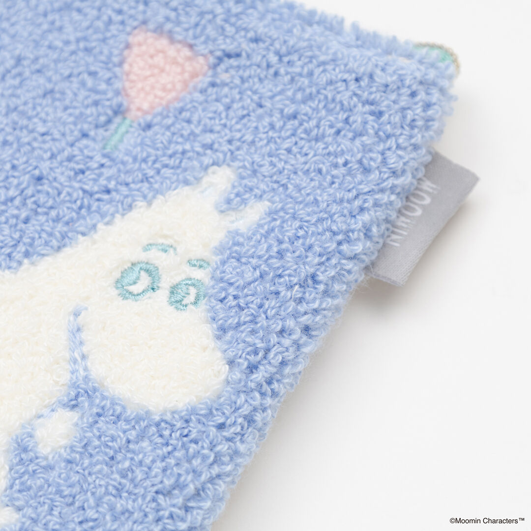  「MOOMIN サガラ刺繍ミニフラットポーチ」|ポーチ|