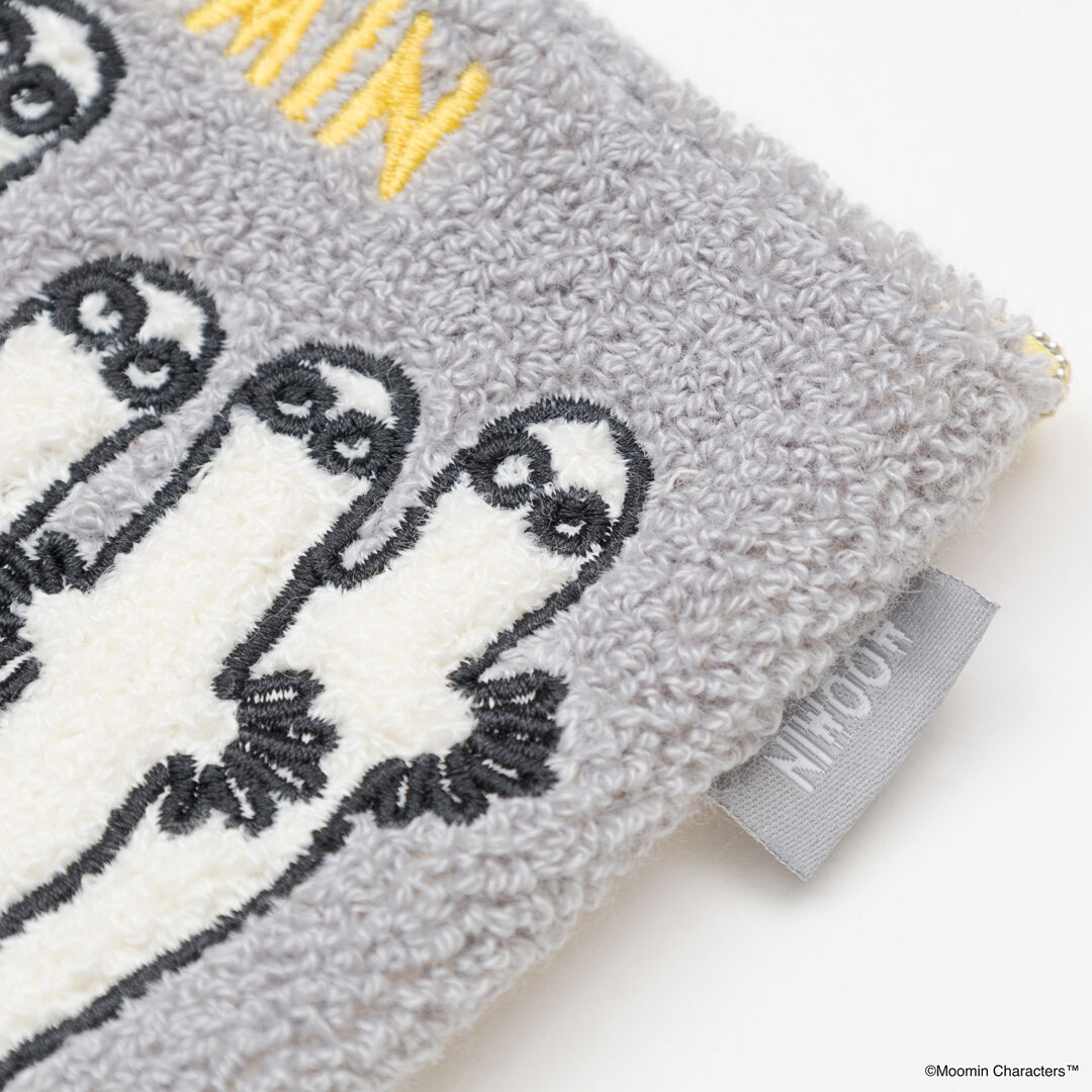  「MOOMIN サガラ刺繍ミニフラットポーチ」|ポーチ|