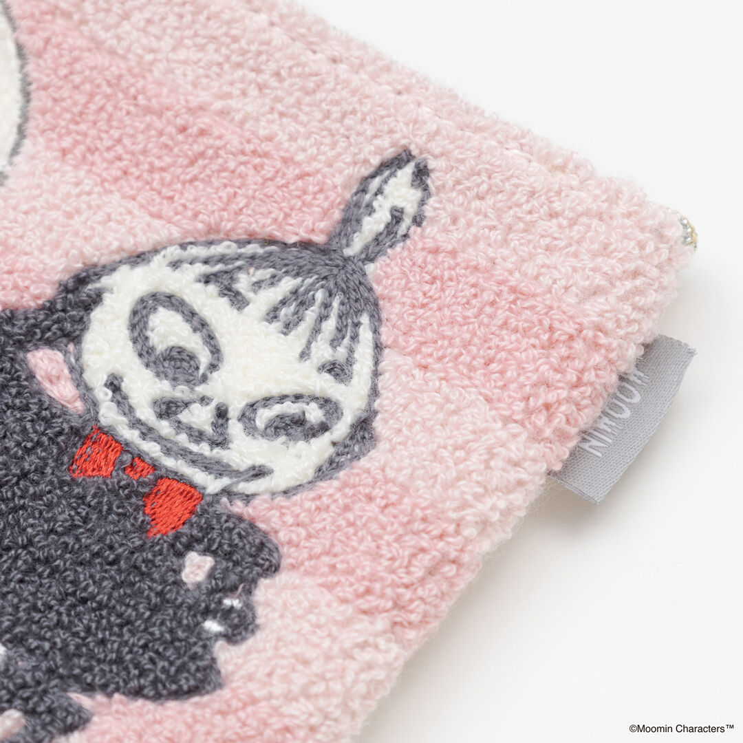  「MOOMIN サガラ刺繍ミニフラットポーチ」|ポーチ|