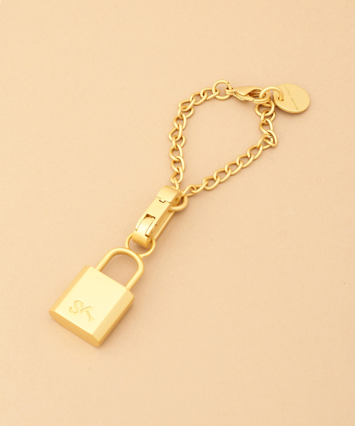 Samantha Thavasa「パドロックロゴチャーム（ソフトゴールド）」|チャーム・キーホルダー|マルチカラー