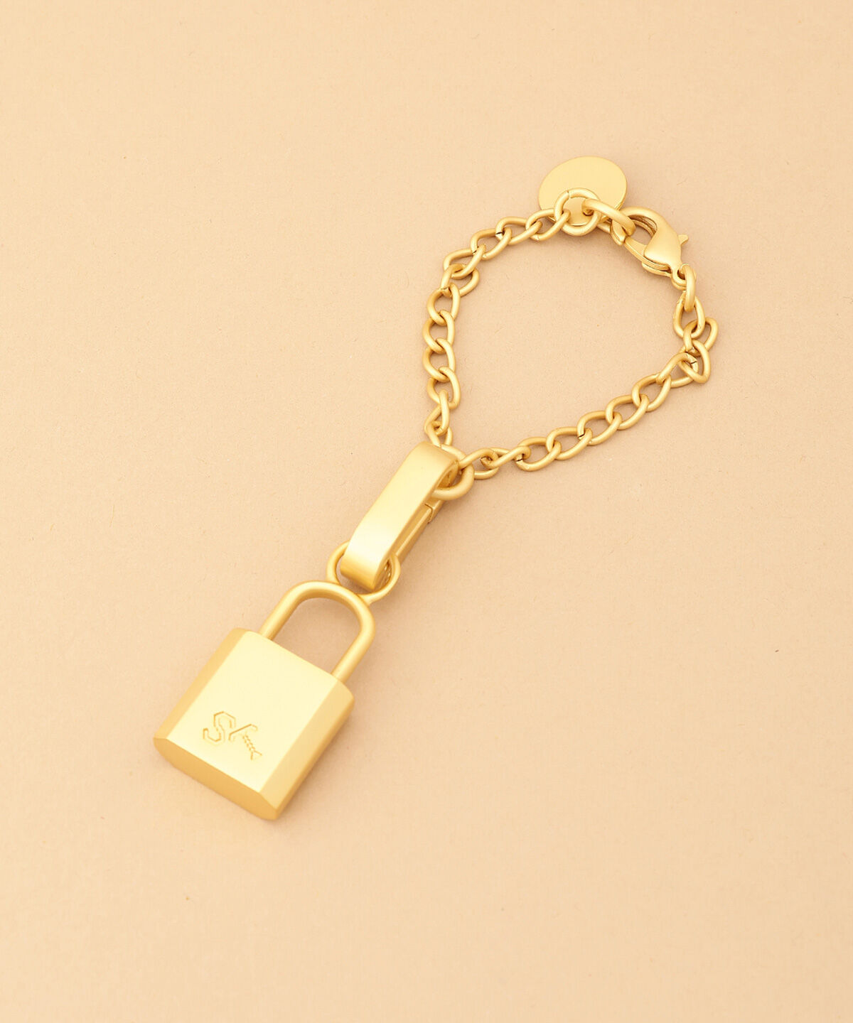 Samantha Thavasa「パドロックロゴチャーム（ソフトゴールド）」|チャーム・キーホルダー|