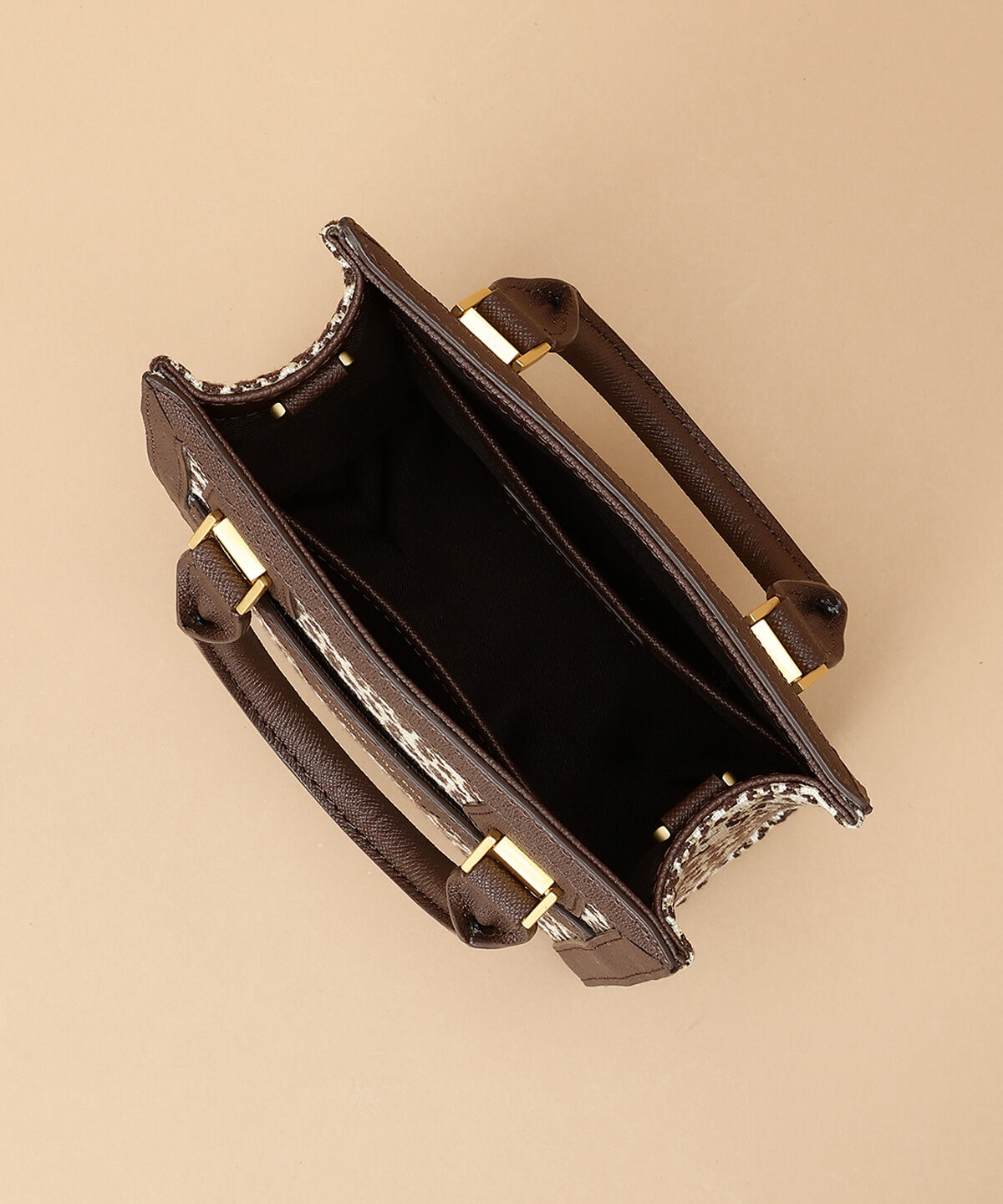 Samantha Thavasa「ST Jacquard シルエット 縦型スクエアトートバッグ」|トートバッグ|