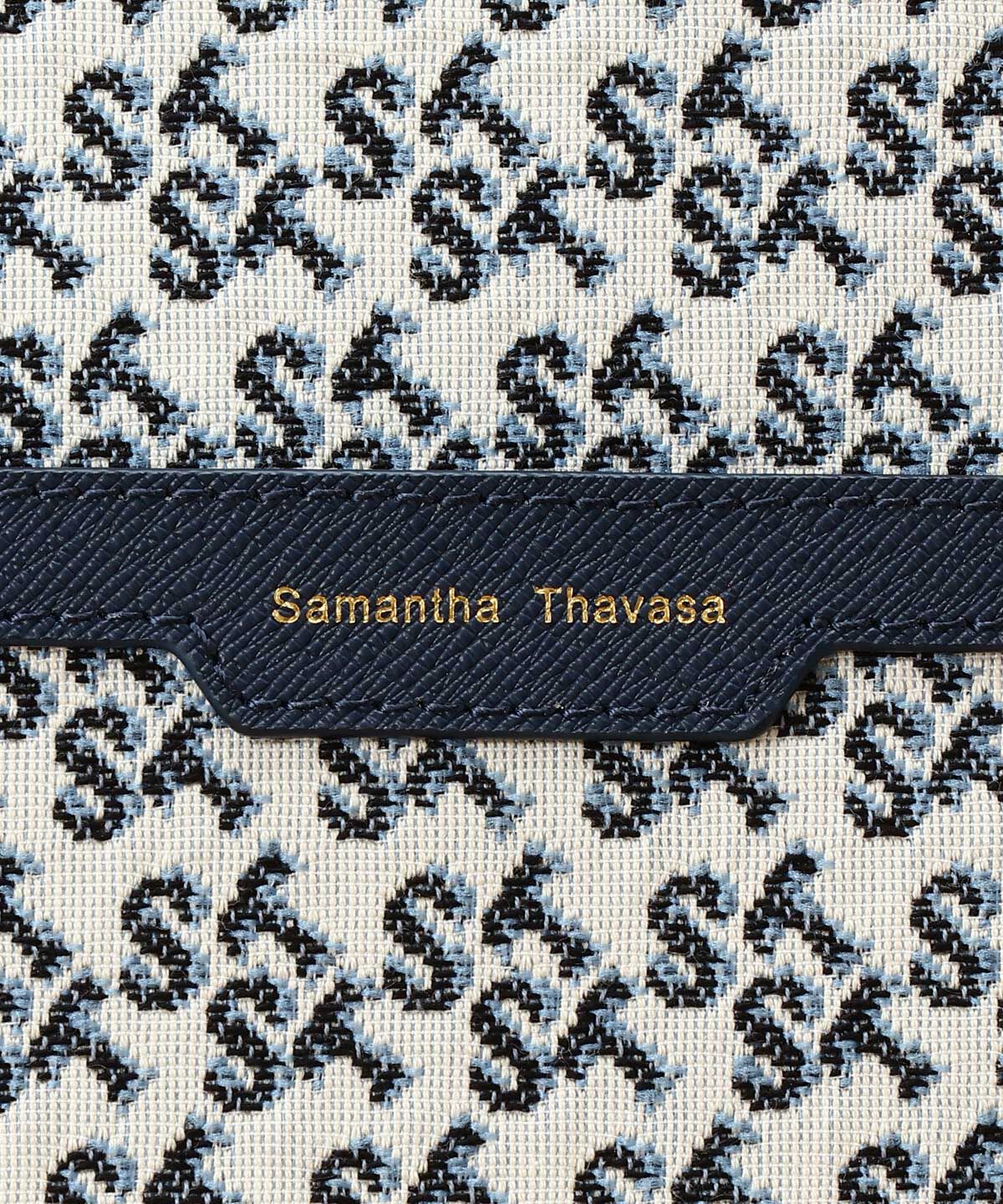 Samantha Thavasa「ST Jacquard シルエット スクエアトートバッグ」|トートバッグ|