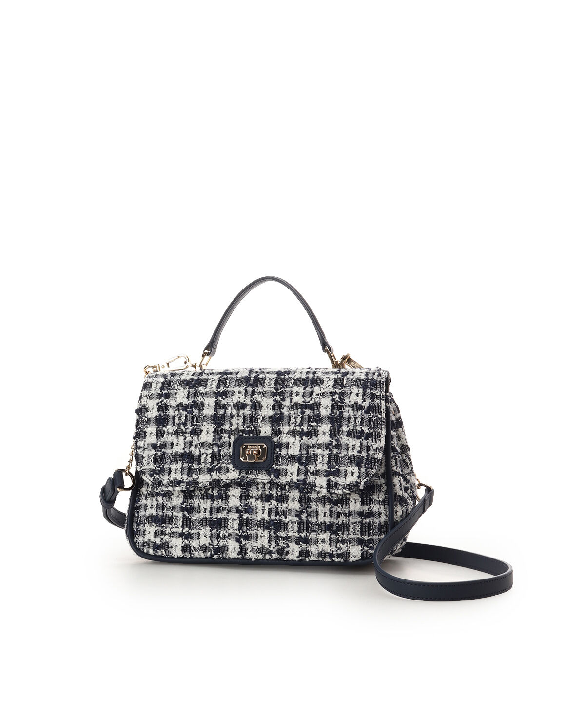 Samantha Thavasa「オリジナル金具ツイード ワンハンドルバッグ」|ハンドバッグ|