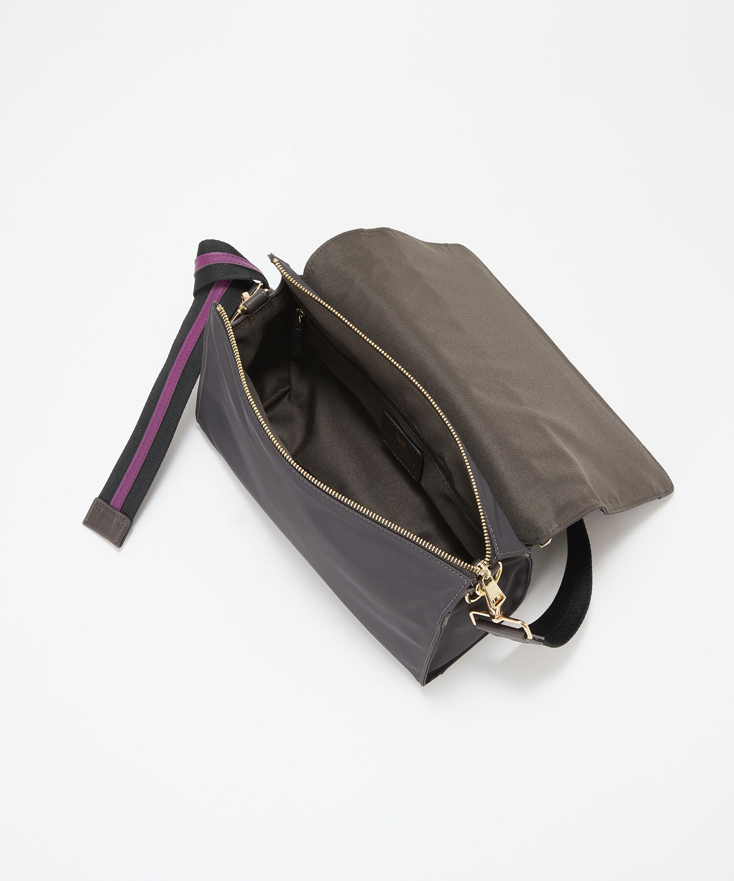 TOPKAPI TREASURE「【TREASURE TOPKAPI】ナイロン ストライプ ベルト フラップ ショルダー バッグ」|ショルダー・メッセンジャー|