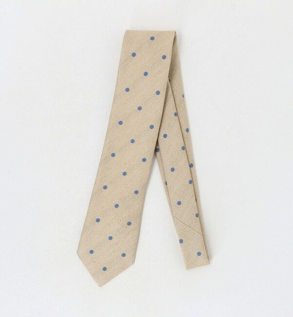 UNITED ARROWS「＜ERRICO FORMICOLA＞ヘリンボーン ドット ネクタイ」|ネクタイ・蝶ネクタイ|BEIGE