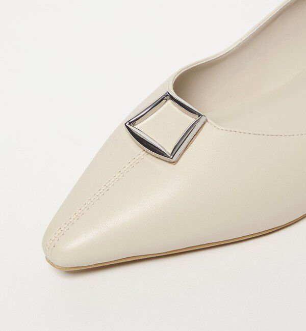 UNITED ARROWS green label relaxing「ポインテッド バックル パンプス 晴雨兼用 撥水」|パンプス|