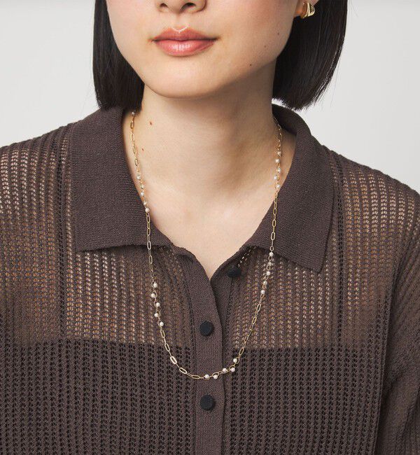 UNITED ARROWS green label relaxing「2WAY チェーン フェイクパール コンビネックレス」|ネックレス|