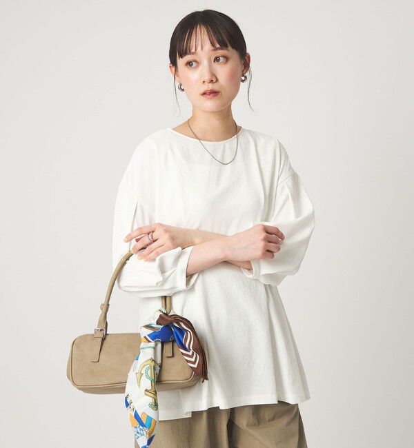 UNITED ARROWS green label relaxing「ウエスト タック ブラウス UVカット 通気性」|シャツ・ブラウス|