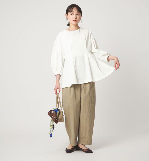 UNITED ARROWS green label relaxing「ウエスト タック ブラウス UVカット 通気性」|シャツ・ブラウス|