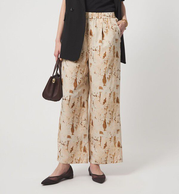 UNITED ARROWS green label relaxing「マーブル プリント パンツ」|その他|ORANGE