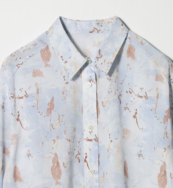 UNITED ARROWS green label relaxing「マーブル プリント シャツ」|シャツ・ブラウス|