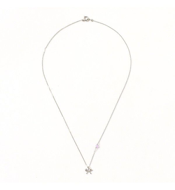 Ray BEAMS 「リボン & ストーン ネックレス」|ネックレス|