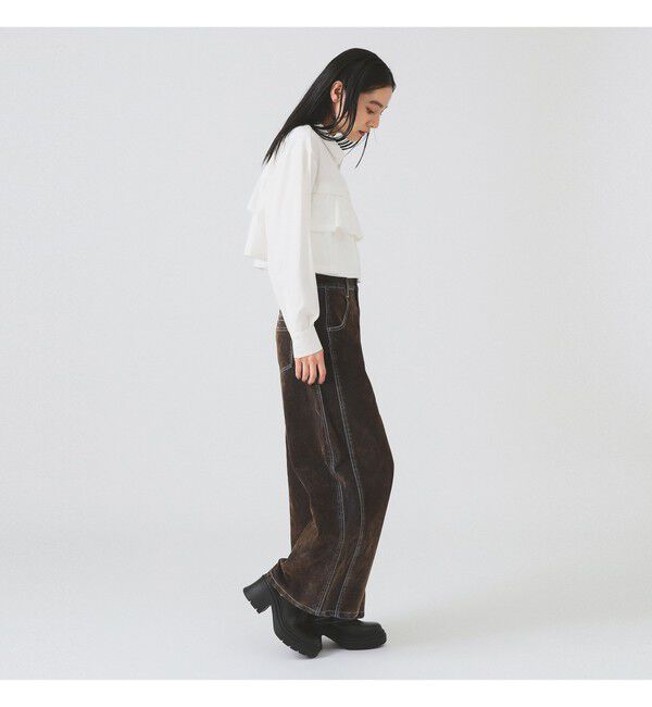 Ray BEAMS 「ティアードクロップド シャツ」|シャツ・ブラウス|