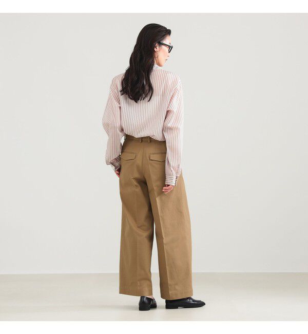 Demi-Luxe BEAMS 「YLEVE / ストライプ パジャマ シャツ」|シャツ・ブラウス|