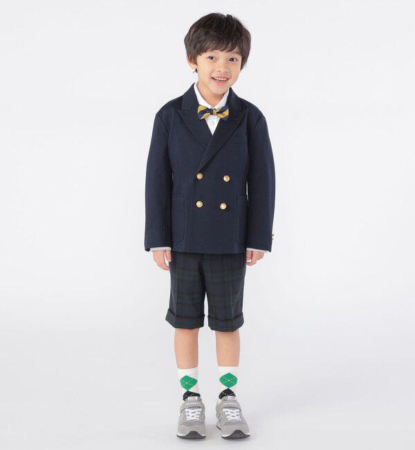 SHIPS KIDS「SHIPS KIDS:100～130cm /〈洗濯機可能〉セレモニー ウォッシャブル ブラックウォッチ ショーツ」|その他|