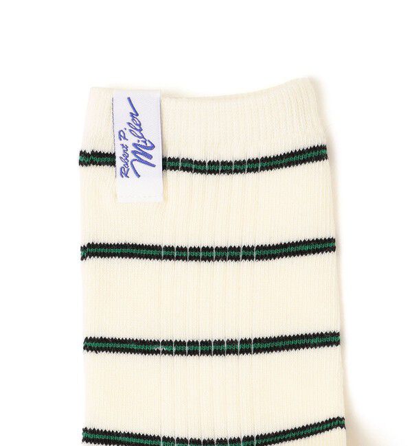 SHIPS any「Robert P.Miller: ボーダー リブ ソックス」|ソックス|