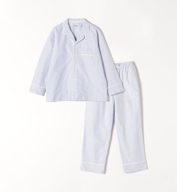 SHIPS any「SHIPS any & cozy: リラックスウェア ストライプ セットアップ<WOMEN>」|ルームウェア|ネイビー