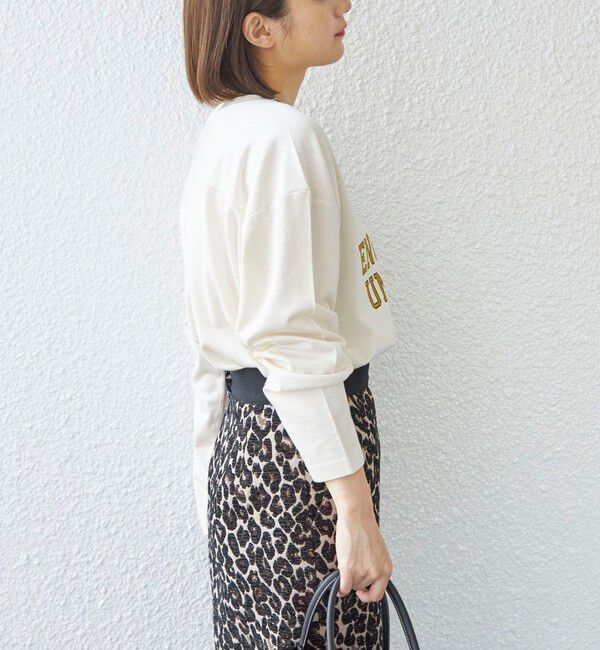 SHIPS for women「〈洗濯機可能〉Odub:フットボール TEE◇」|Tシャツ・カットソー|