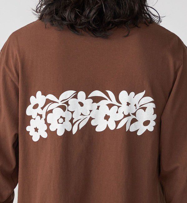 SHIPS「*【SHIPS別注】THE DAY ON THE BEACH: プリント ロングスリーブ Tシャツ」|Tシャツ・カットソー|